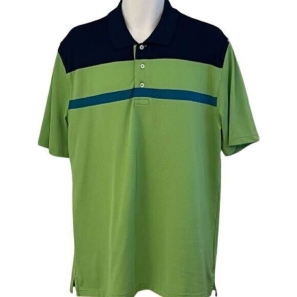 Brooks Brother Bright Lime and Black  Polo Shirt. Size Large. - Picture 1 of 6